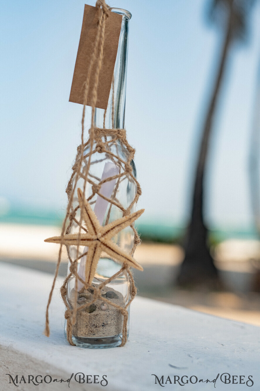 BEACH Destination Beach Wedding stationery drink label