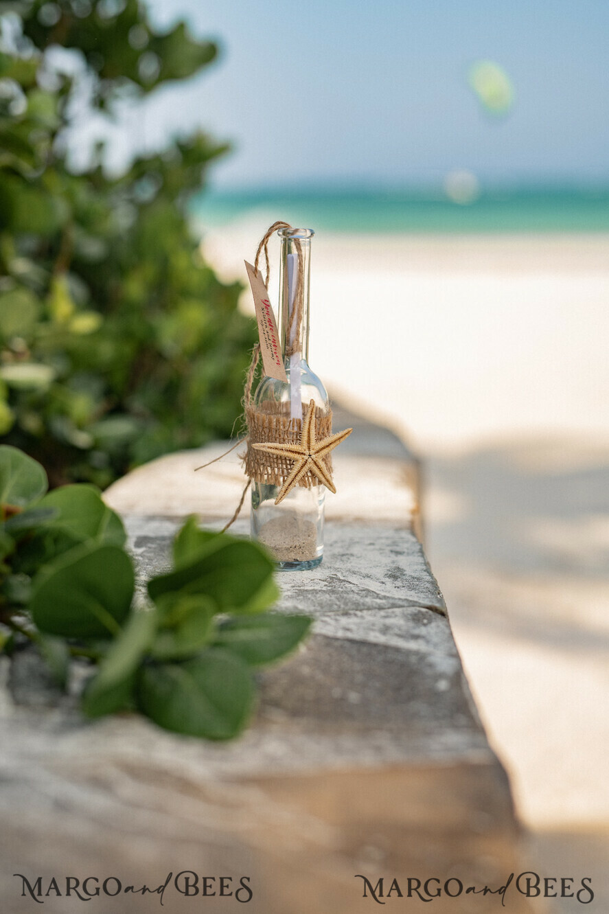 BEACH Destination Beach Wedding stationery drink label