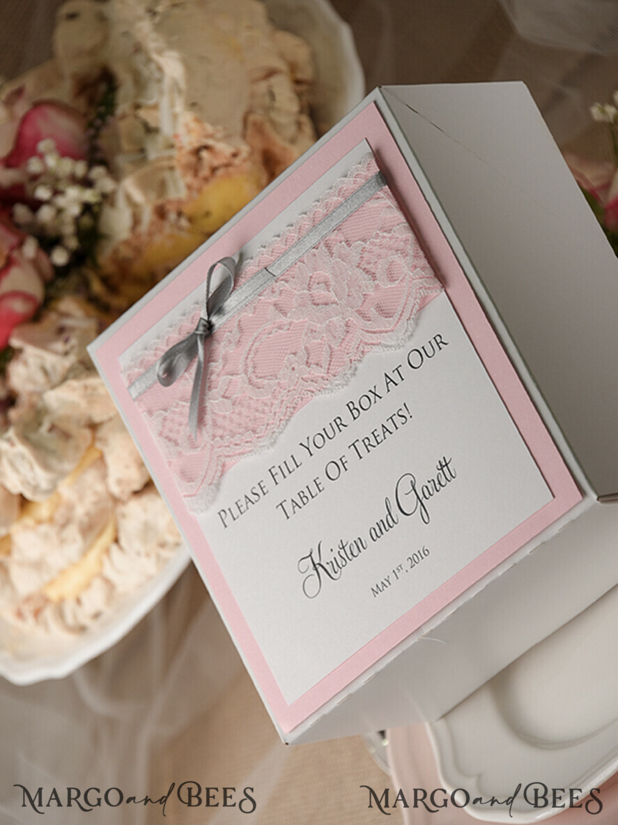 RUSTIC wedding cake boxes
