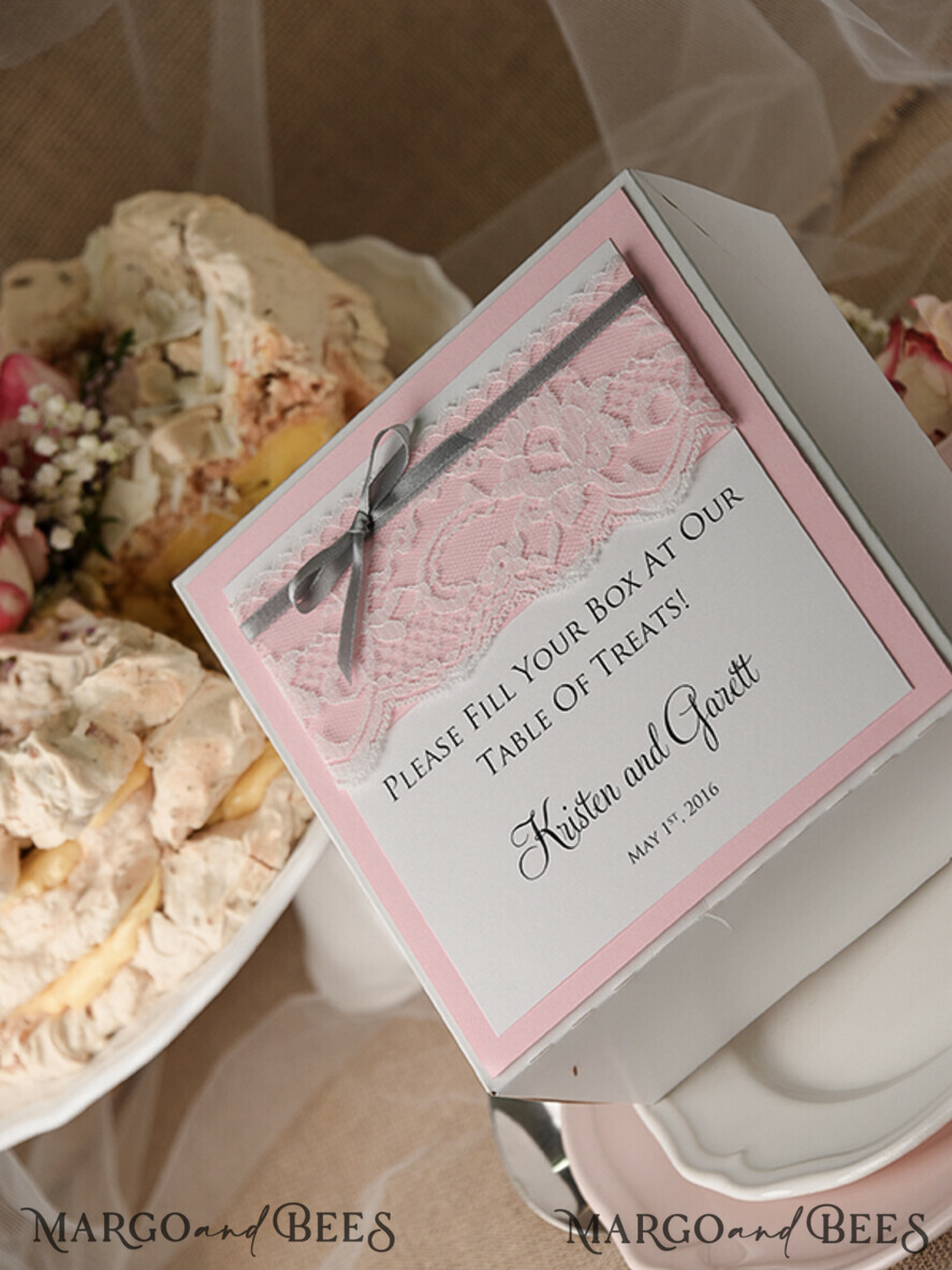 RUSTIC wedding cake boxes