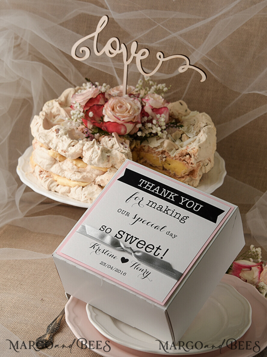 RUSTIC wedding cake box