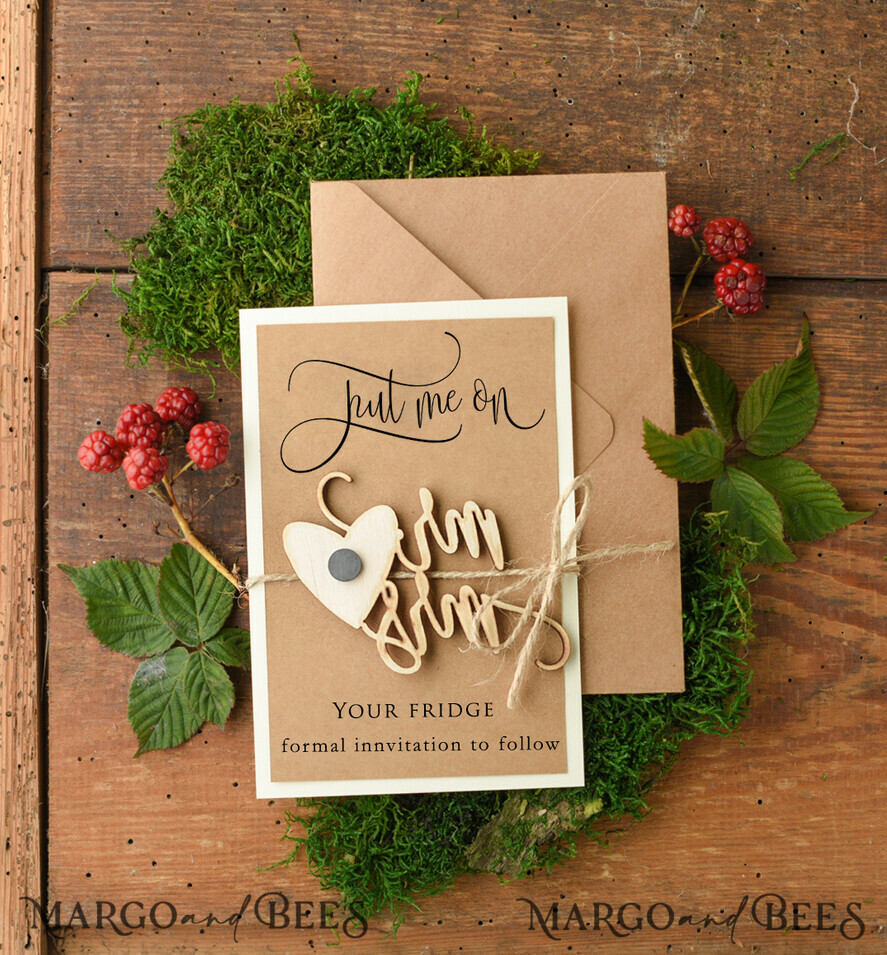 SAVE THE DATES rustic boho magnets Save the date cheap card, modern magnet