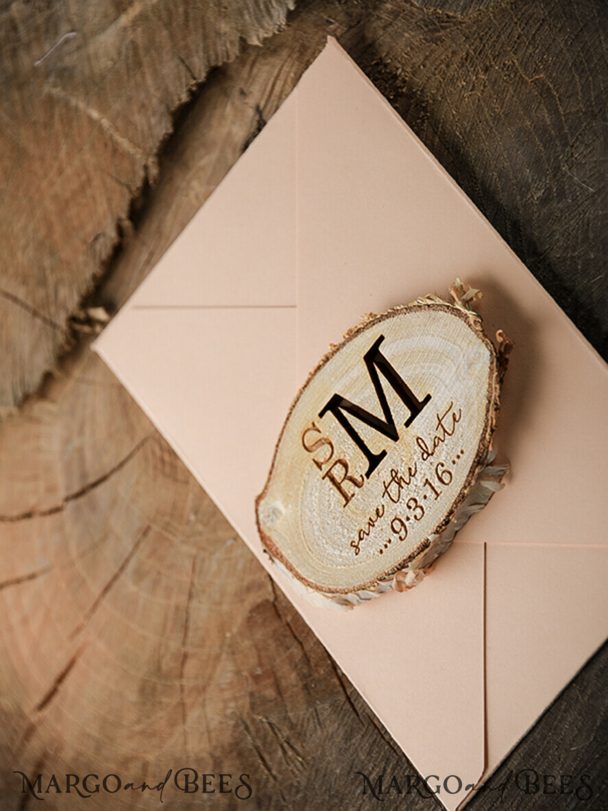 SAVE THE DATES rustic boho magnets Save the date wedding card, Personalised Rustic magnet