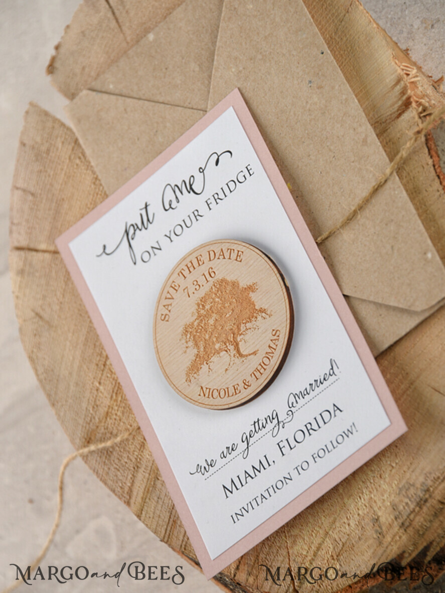 SAVE THE DATES rustic boho magnets Wedding Save the Date card, magnets cards