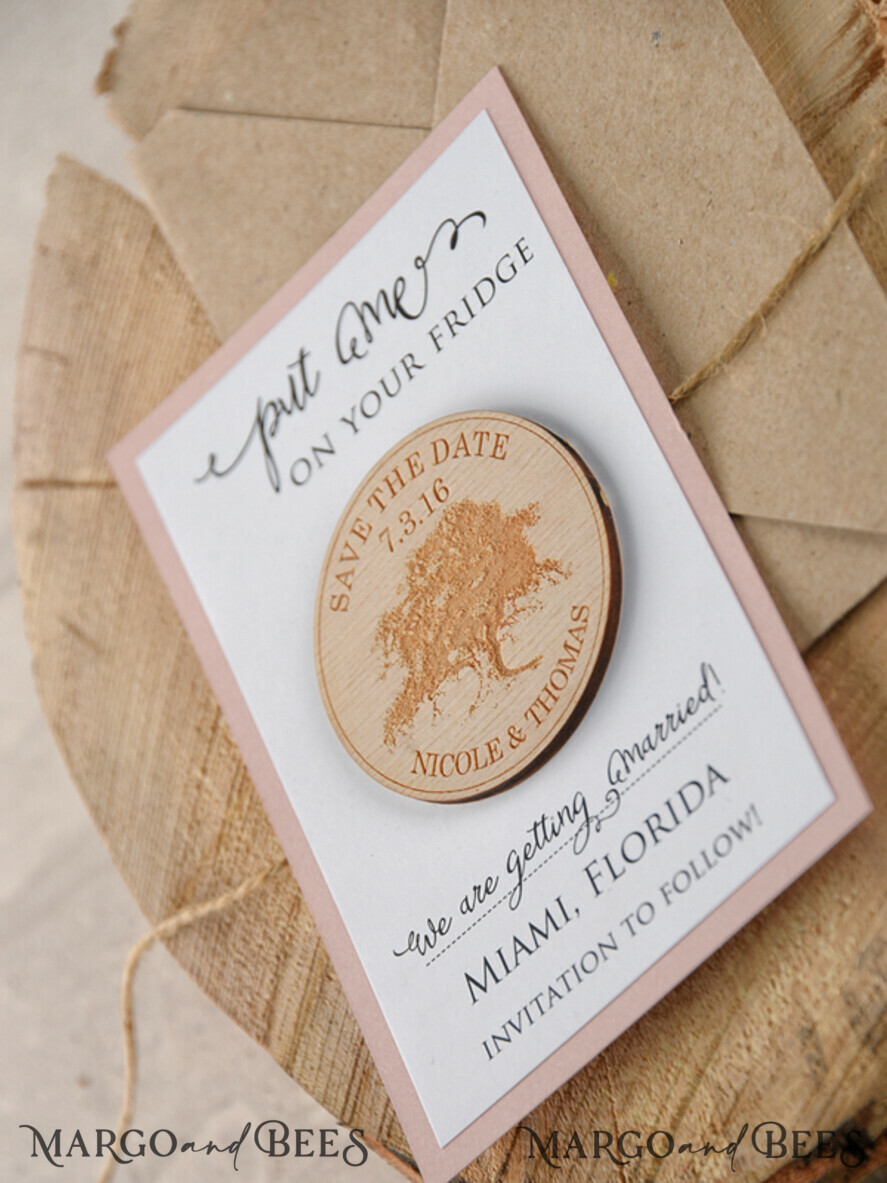 SAVE THE DATES rustic boho magnets Wedding Save the Date card, magnets cards