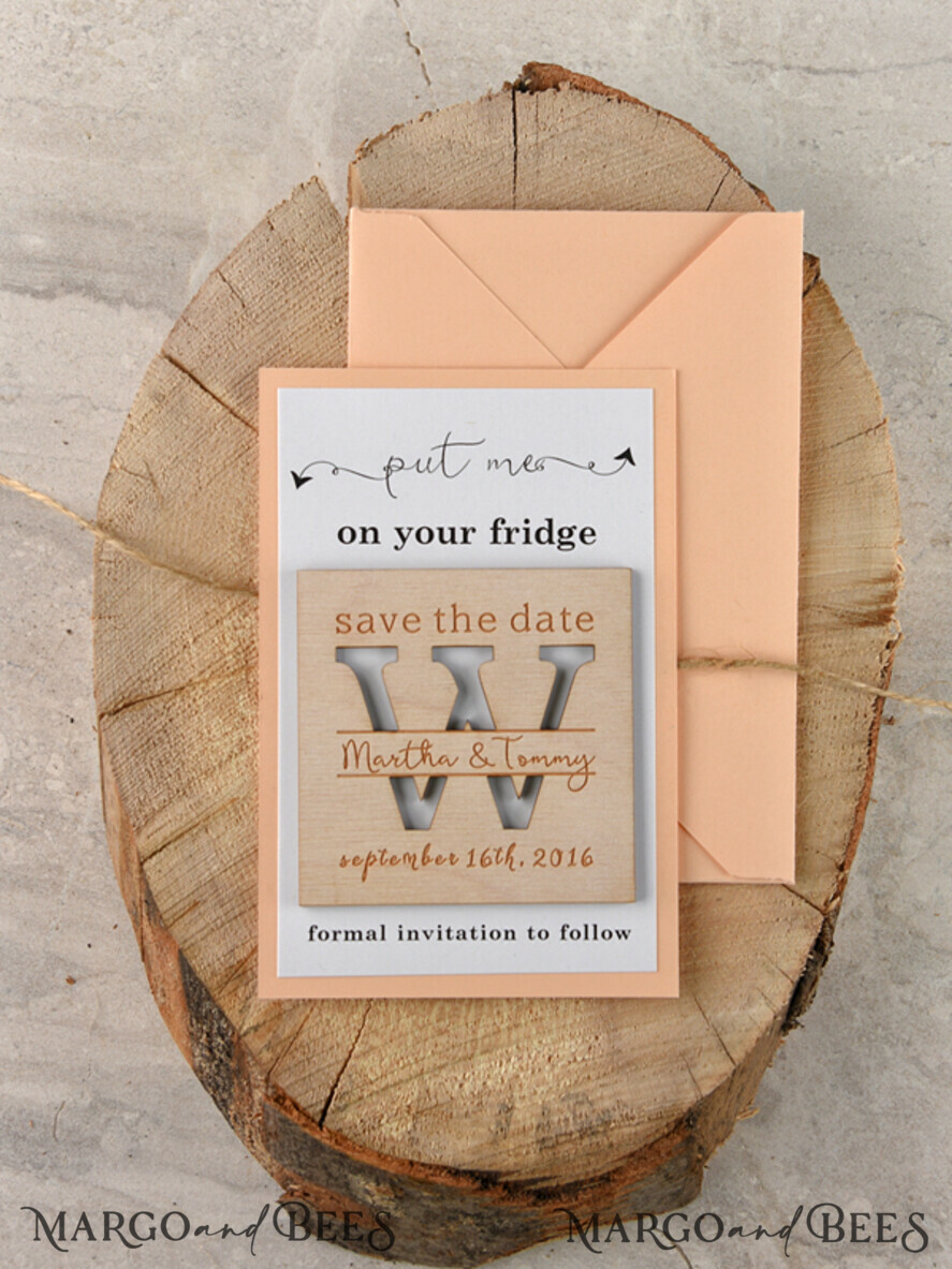 SAVE THE DATES rustic boho magnets Wedding Save the Date card, Personalised Fridge Magnets