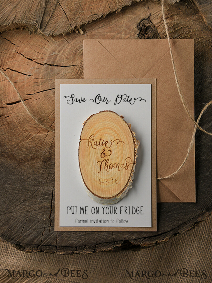 SAVE THE DATES rustic boho magnets Wedding Save the Date online, magnet