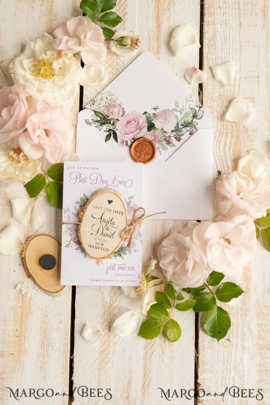 SAVE THE DATES rustic boho magnets Beautiful Save the Date card Personalised Wedding Save The Date Card and wood slice Magnet, Boho Save Our Date Magnets, save our dates Cards Rustic Wooden Magnets