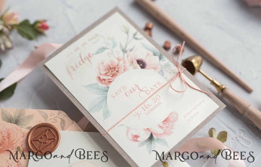 SAVE THE DATES rustic boho magnets Bespoke wedding save the date Personalised Rustic magnets Wedding Save The Date Card and Heart Magnet, Blush Pink Save Our Date Wood Magnets