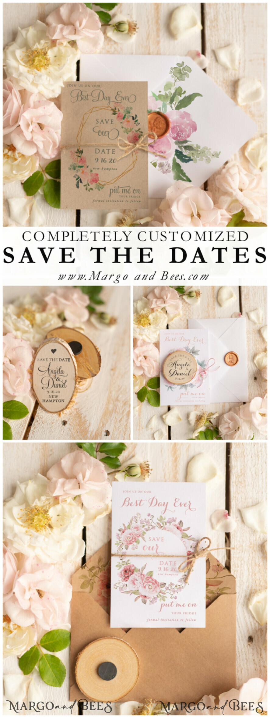 SAVE THE DATES rustic boho magnets Wedding Save the Date card Personalised Rustic magnet Personalised Wedding Save The Date Card and wood slice Magnet, Boho Save Our Date Magnets, save our dates