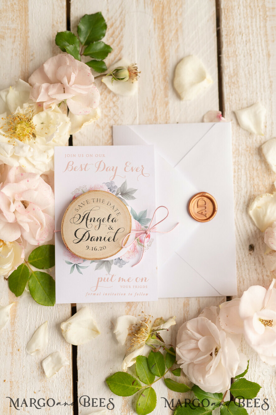 SAVE THE DATES rustic boho magnets Wedding Save the Date card Personalised Rustic magnet Personalised Wedding Save The Date Card and wood slice Magnet, Boho Save Our Date Magnets, save our dates