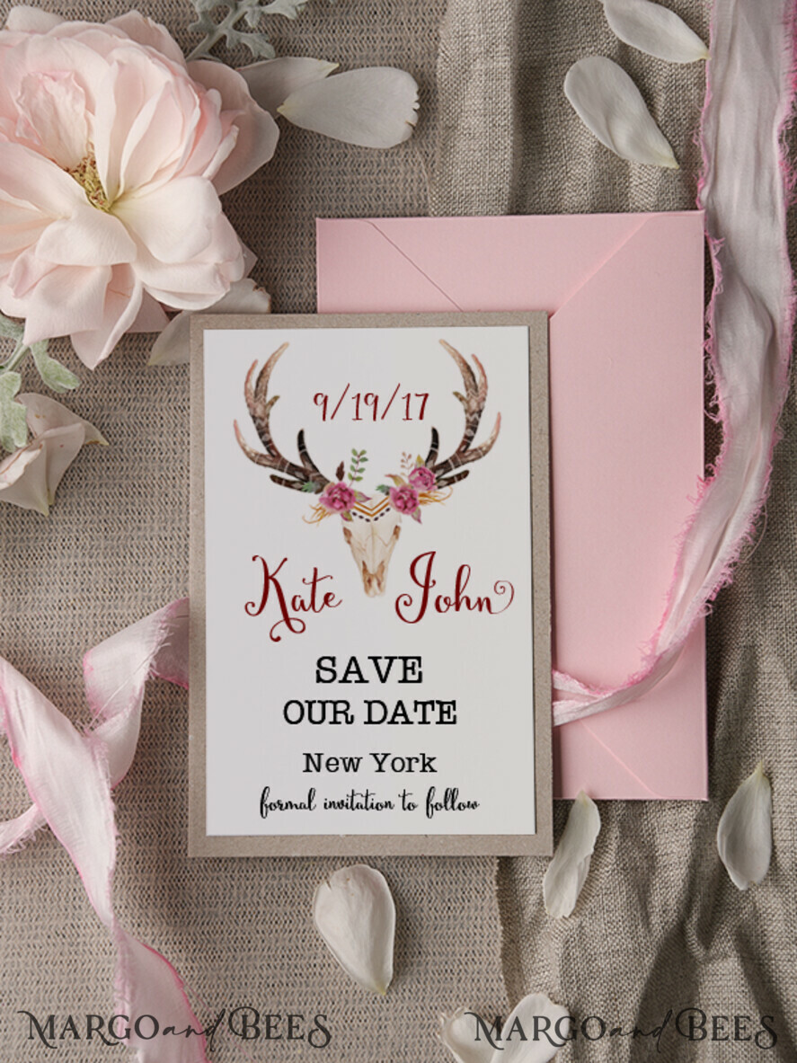 Save the Date magnets, pastel