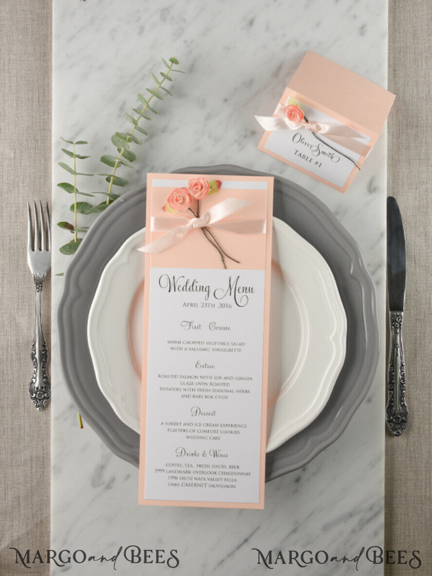 MENU & PROGRAMS rustic and lace menu rustic