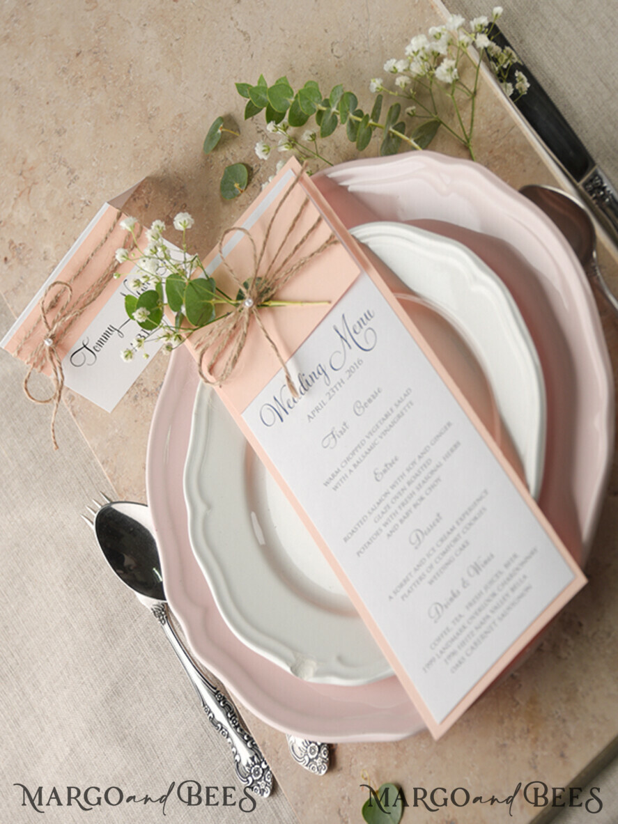 MENU & PROGRAMS rustic and lace timeline rustic