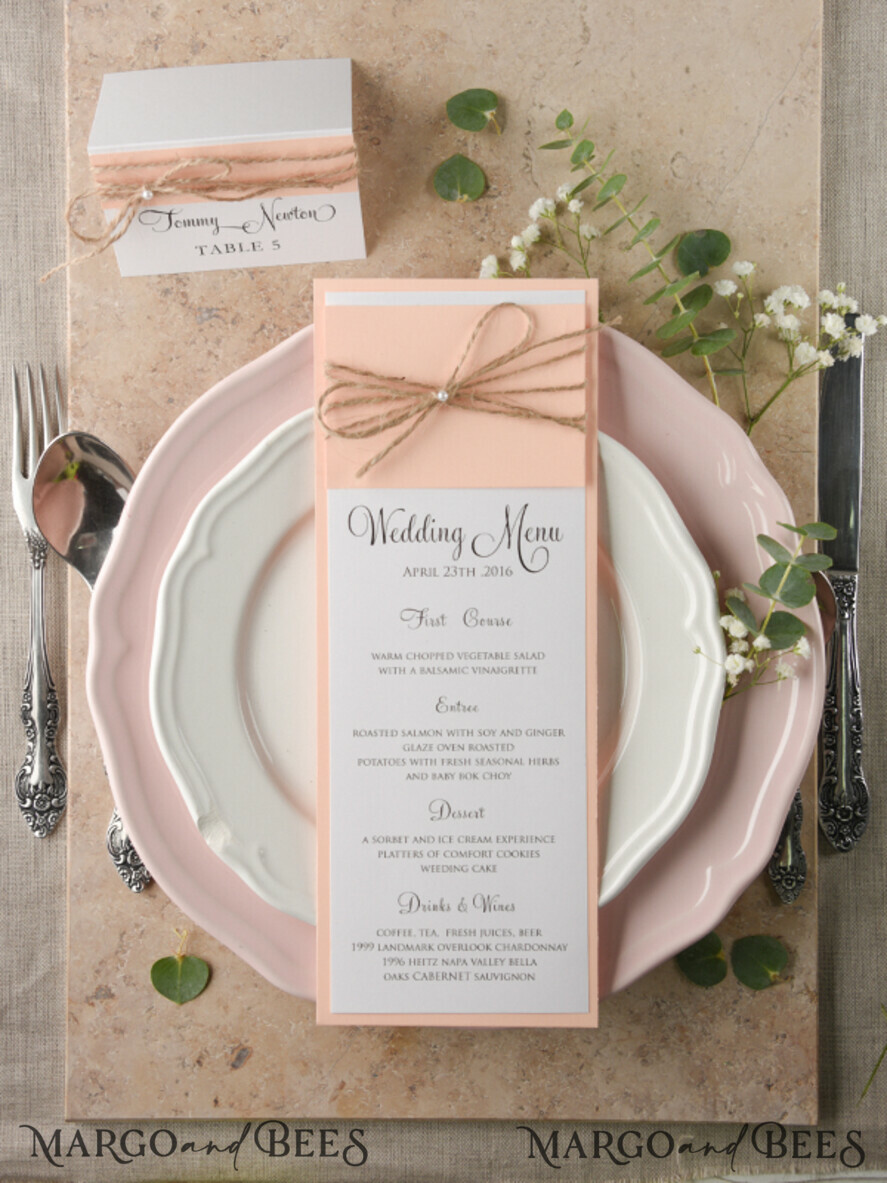 MENU & PROGRAMS rustic and lace timeline rustic