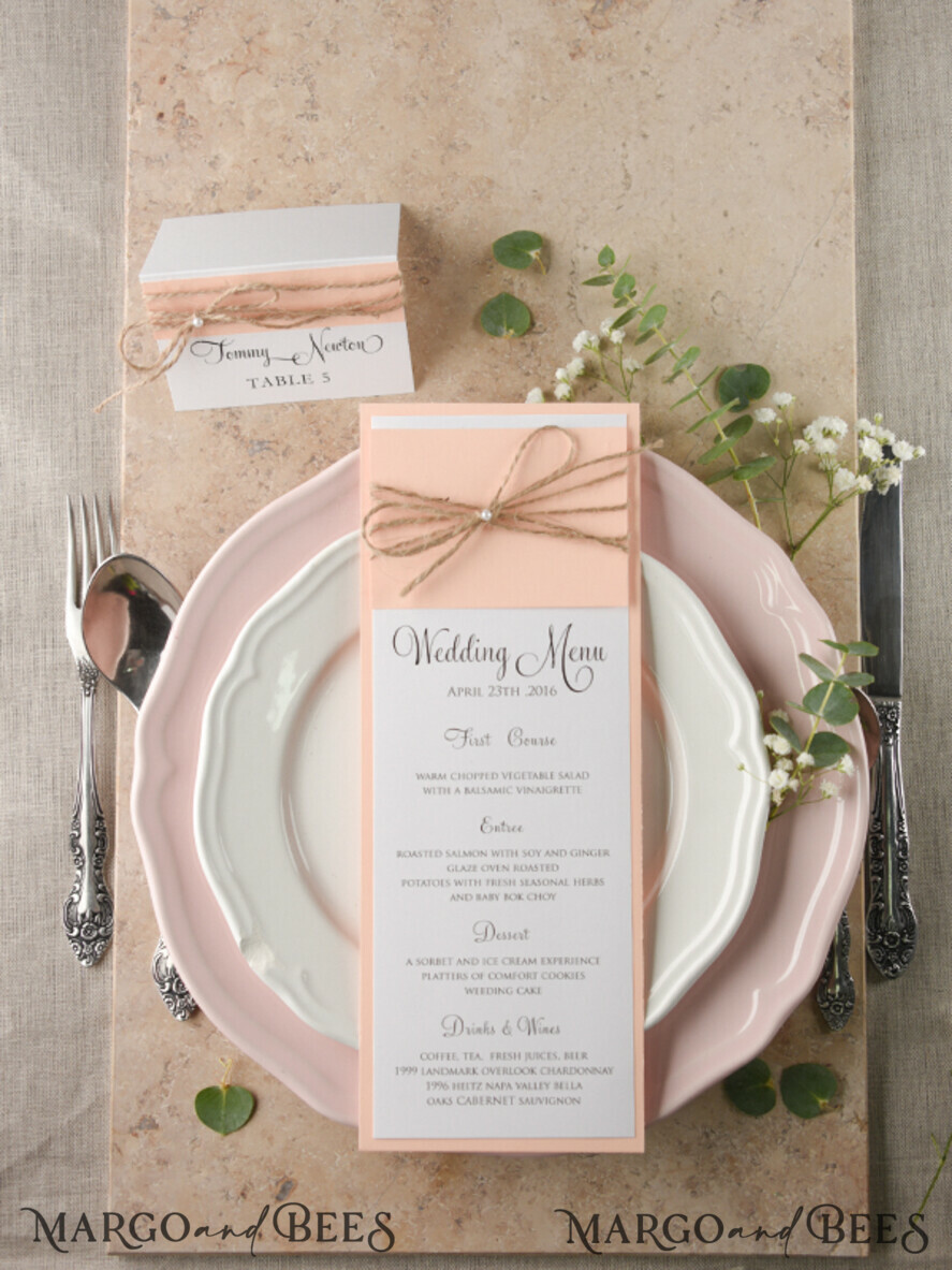 MENU & PROGRAMS rustic and lace timeline rustic