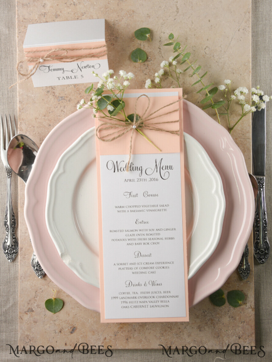 MENU & PROGRAMS rustic and lace timeline rustic