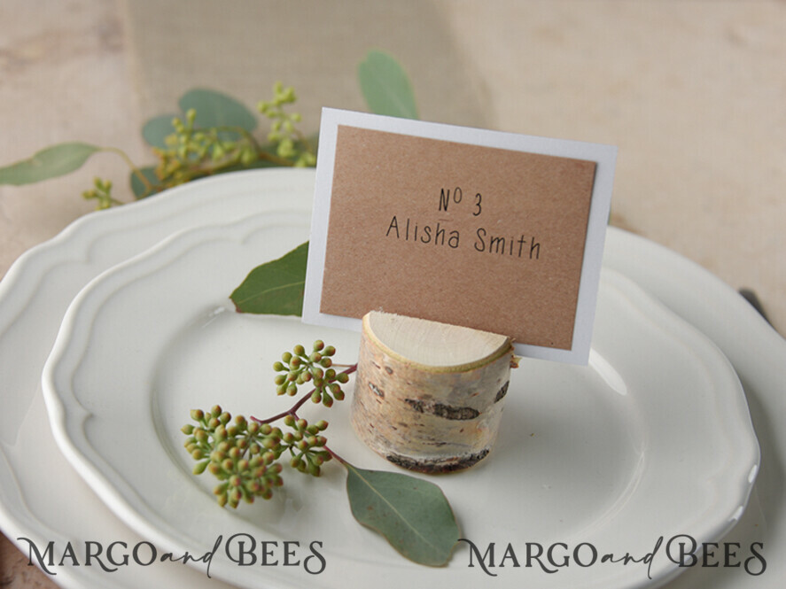 PLACE CARDS / TABLE CARDS rustic and lace Romantic Eco Brown Wedding Place Cards, White Name Place Cards, White and Eco Rustic Wedding Stationery, Elegant Rustic Wedding Place Cards, Editable Wording