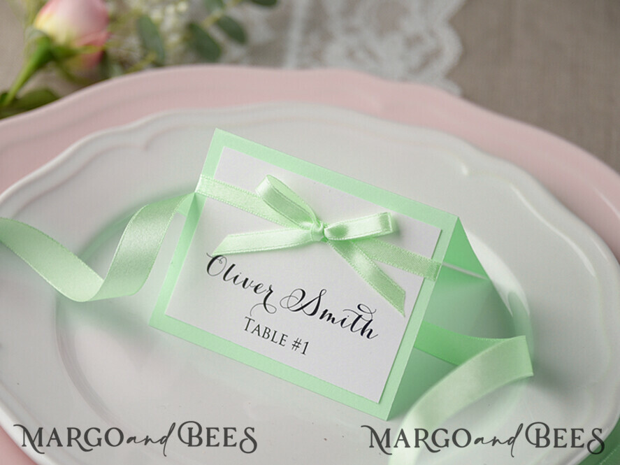 PLACE CARDS / TABLE CARDS rustic and lace personalized lace