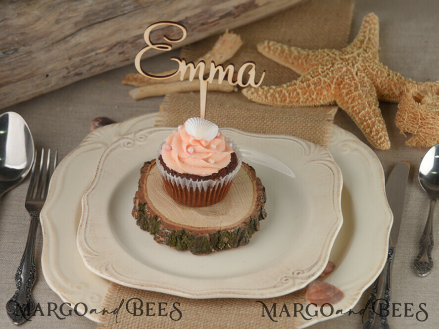 PLACE CARDS / TABLE CARDS Acrylic Gold Clear / Wood 3D Custom Wedding 3D Wood Place Cards with Stand, Rustic Name Wooden Escort Cards, Boho Laser Cut Name Cards, Guest Names Wedding Cards, Wood Wedding Escort Cards