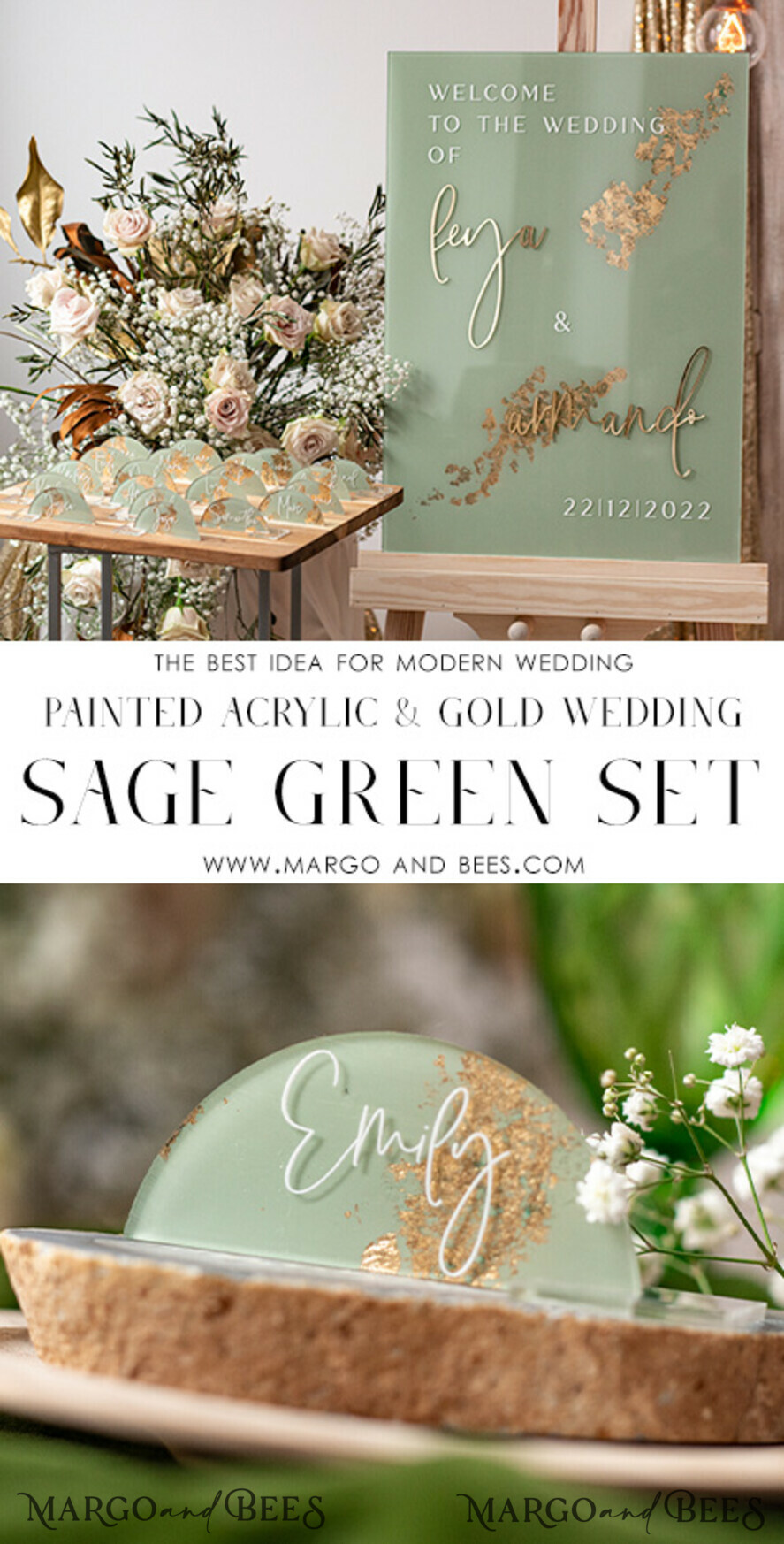 PLACE CARDS / TABLE CARDS Acrylic Gold Clear / Wood 3D Acrylic Arch Sage Green Flat Place Card with stand, Painted Acrylic & Gold Flat Place Card, Greenery Gold Plexi Flat Place Card, Garden Luxury Wedding Table Decor