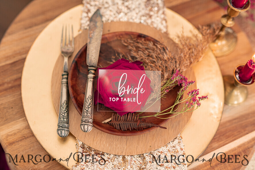 PLACE CARDS / TABLE CARDS Acrylic Gold Clear / Wood 3D Clear Acryl Place Cards, Acrylic Place Card, White Printout Transparent Acrylic Wedding Place Cards, Custom Escort Cards, Editable Text, Modern Wedding Signage