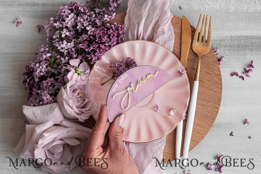 PLACE CARDS / TABLE CARDS Acrylic Gold Clear / Wood 3D Mauve Wedding Place Cards, Modern arch Velvet Gold Acryl Place card without stand, Wedding seat gold Cards, Velvet Mirror gold Name Card, Editable Text, MvS