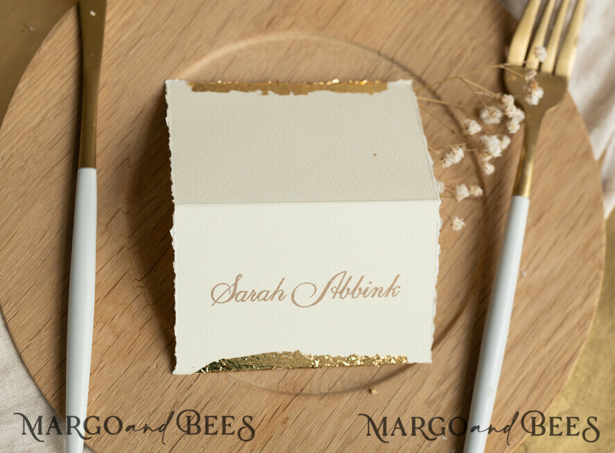 PLATZKARTEN / TISCHKARTEN
Luxus Premium Glitzer/ Gold/ Silber/ Roségold Romantische goldene Folien-Tischkarten für die Hochzeit, Elfenbeinfarbene Hochzeitseinladungen mit gezackten Kanten, Elegante Platzkarten, Personalisierte Hochzeitsdekoration