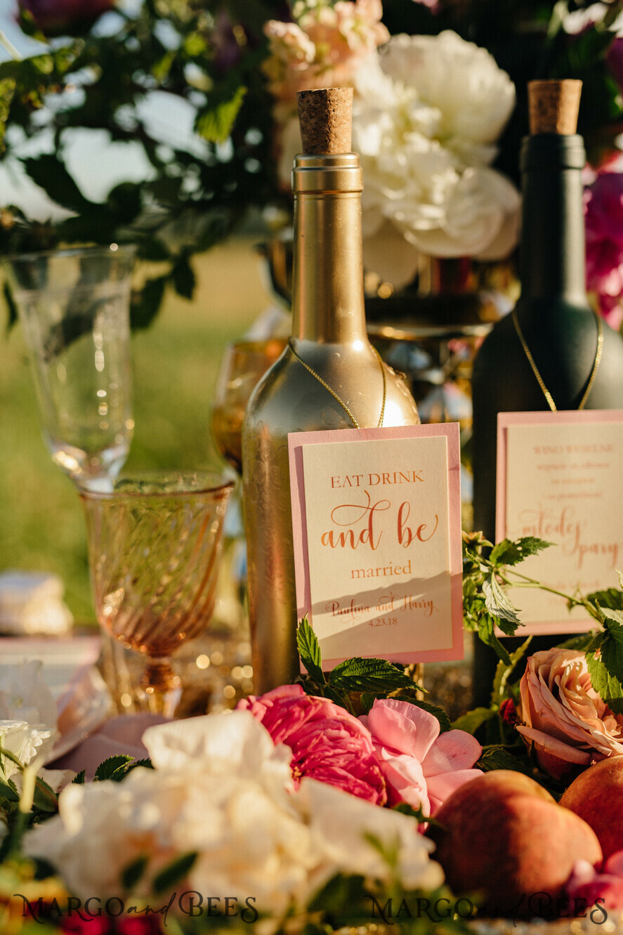 glitter wine label