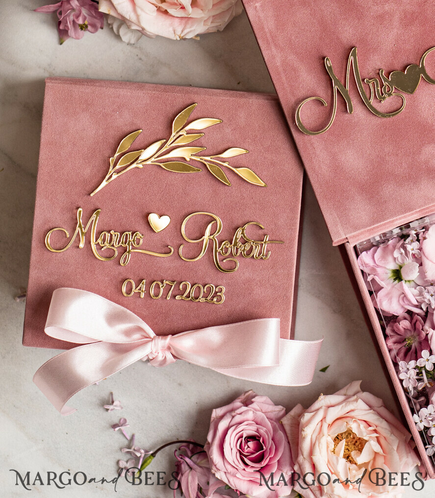 RING BEARER BOXES & PILLOWS Velvet ring box for wedding ceremony Ring Box for Wedding Ceremony 3 rings, Blush Pink Golden velvet Wedding Ring Box for ceremony ceremony velvet, Glamour Wedding Ring Boxes his hers, Luxury Velvet Ring box double Custom Colors