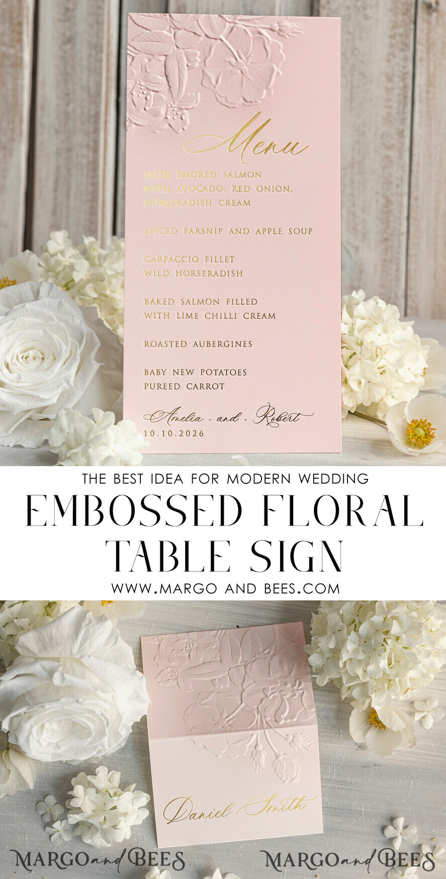 TABLE DECOR SIGNS glitter Elegant Gold Wedding Table Number Card with Embossed Floral Design,blush pink Textured Paper, Folded Tent Style, Classic Font, Luxury Reception Decor