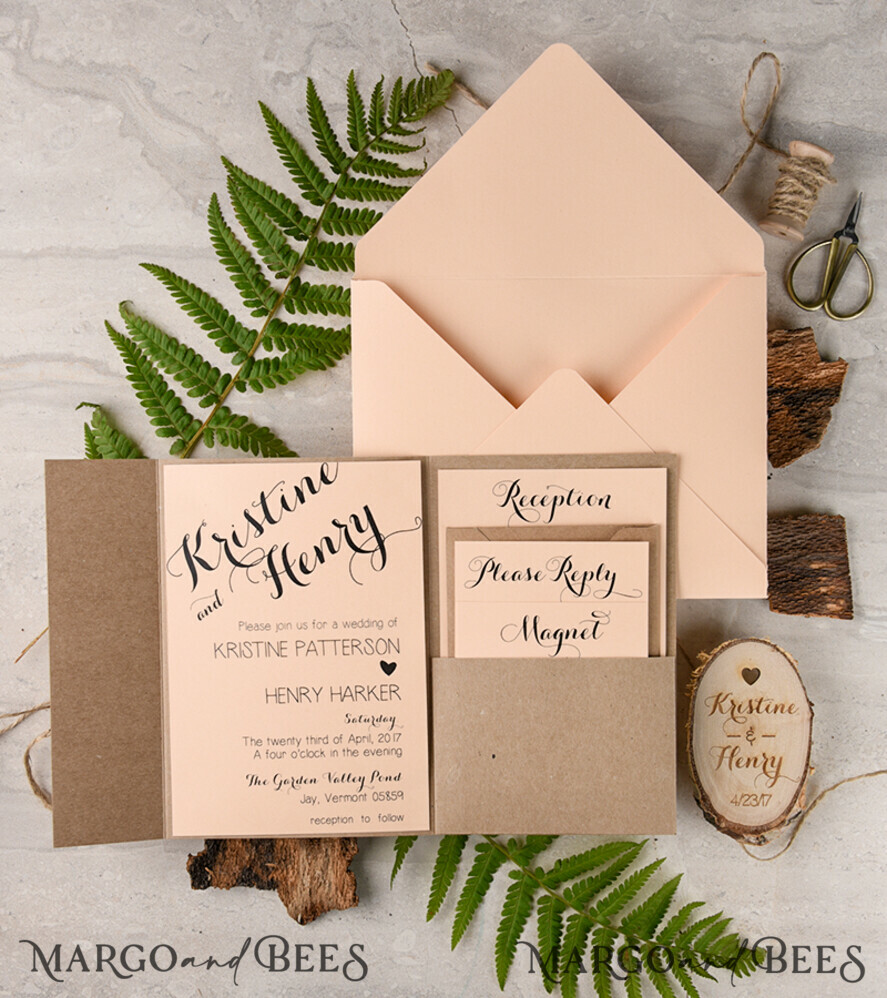 Personalised Wedding invitations, fridge magnet invites