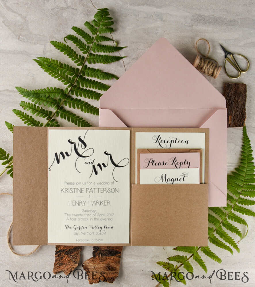 The wedding invitations card, personalized magnet stationery