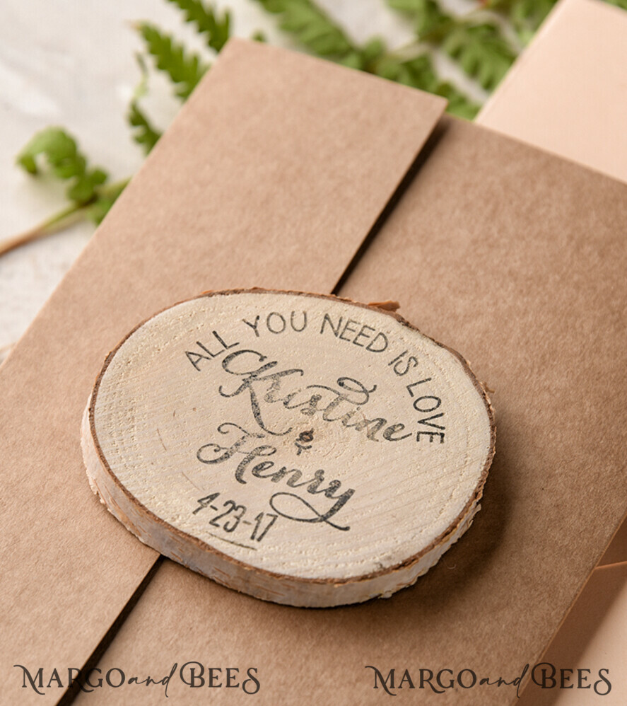 Wedding invitations custom, personalized magnet stationery