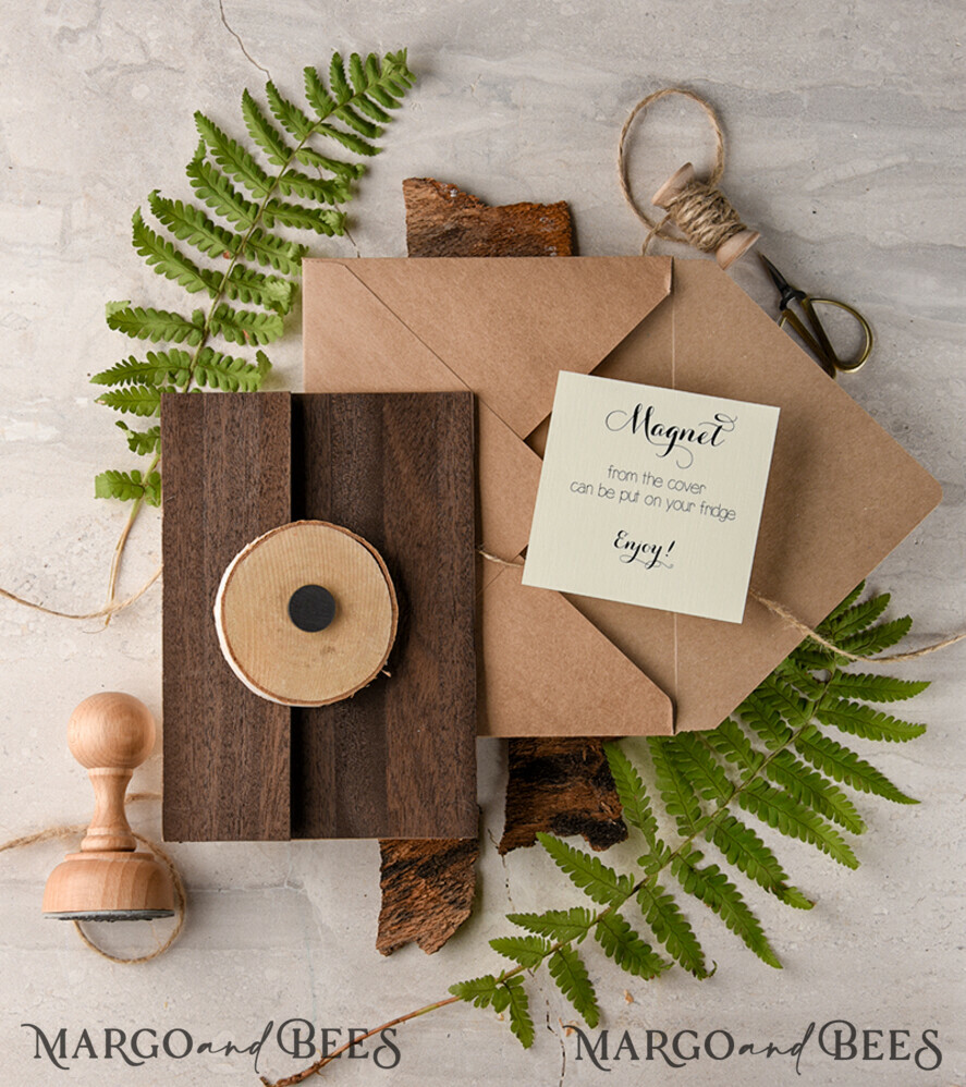 Exceptional wedding invitations, magnet invites