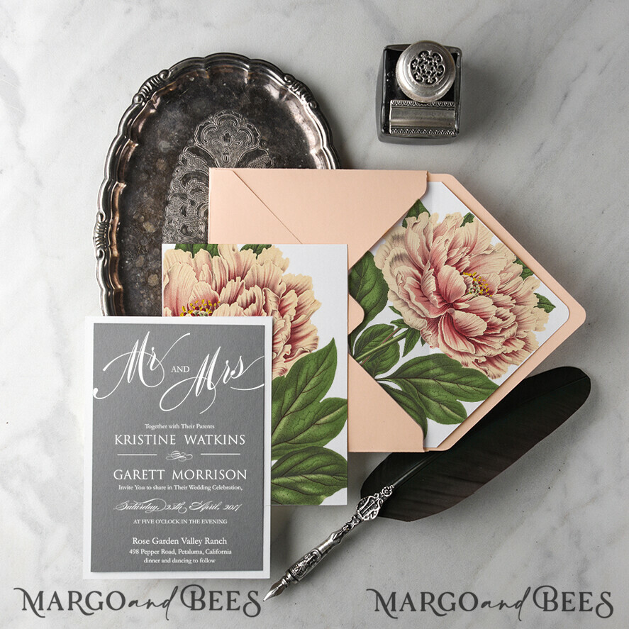 WEDDING INVITATIONS Modern Invites Floral Cards wedding invitation packages boho