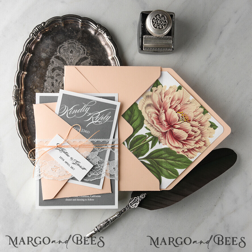 WEDDING INVITATIONS Modern Invites Floral Cards wedding invitation packages boho