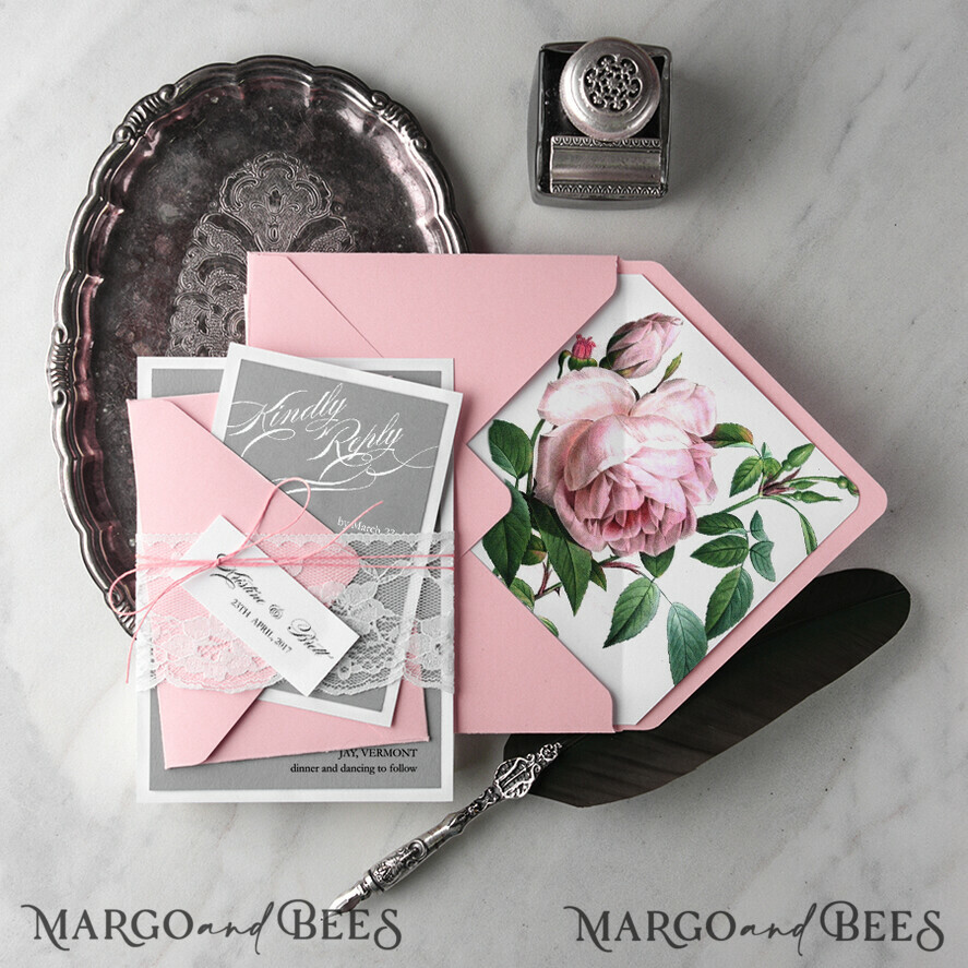 WEDDING INVITATIONS Modern Invites Floral Cards wedding invitation cards flowers