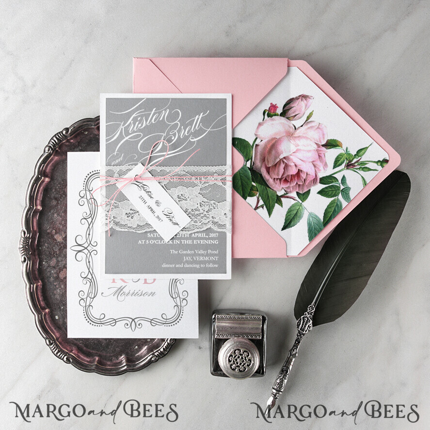 WEDDING INVITATIONS Modern Invites Floral Cards wedding invitation cards flowers