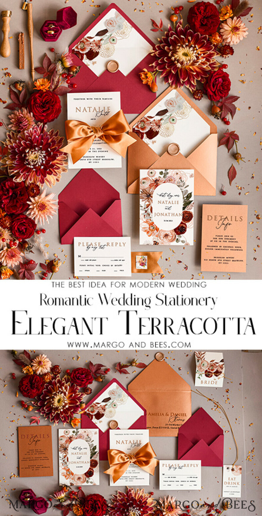 HOCHZEITS EINLADUNGEN Moderne Einladungen Florale Karten Hochzeitseinladungen-Set, Moderne Hochzeitseinladungen • Modernes Hochzeitseinladungs-Set • Florale Hochzeitseinladungen
