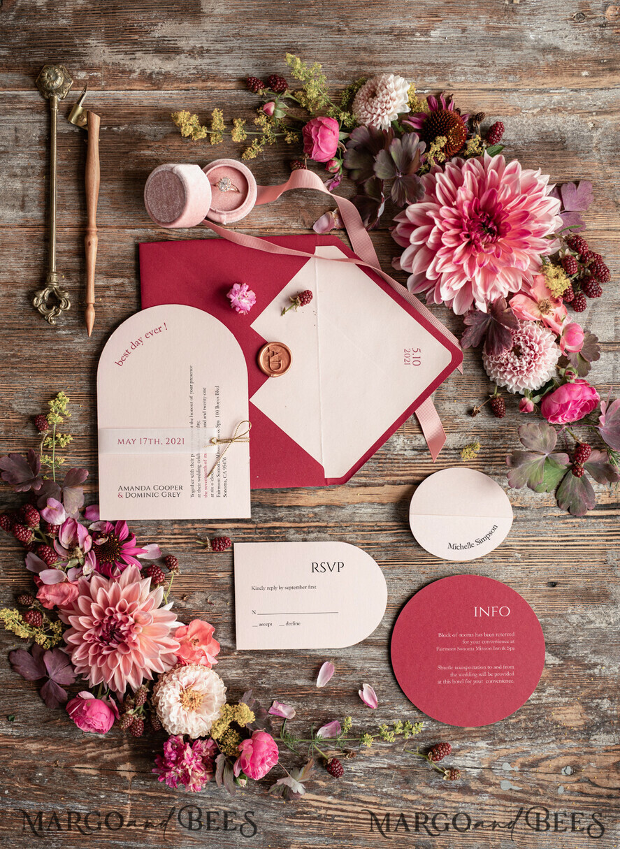 WEDDING INVITATIONS Modern Invites Floral Cards Beautiful wedding invitations, Modern wedding invitations• Modern Wedding Invitation Suite • Floral wedding Invites