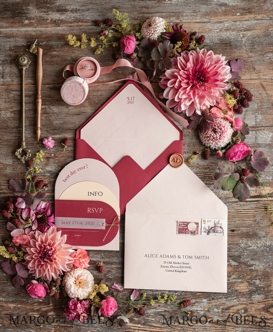 WEDDING INVITATIONS Modern Invites Floral Cards Beautiful wedding invitations, Modern wedding invitations• Modern Wedding Invitation Suite • Floral wedding Invites