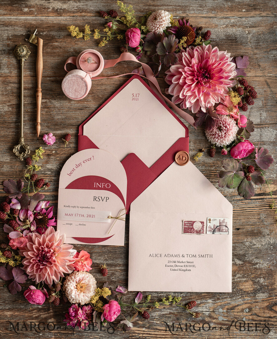 WEDDING INVITATIONS Modern Invites Floral Cards Beautiful wedding invitations, Modern wedding invitations• Modern Wedding Invitation Suite • Floral wedding Invites