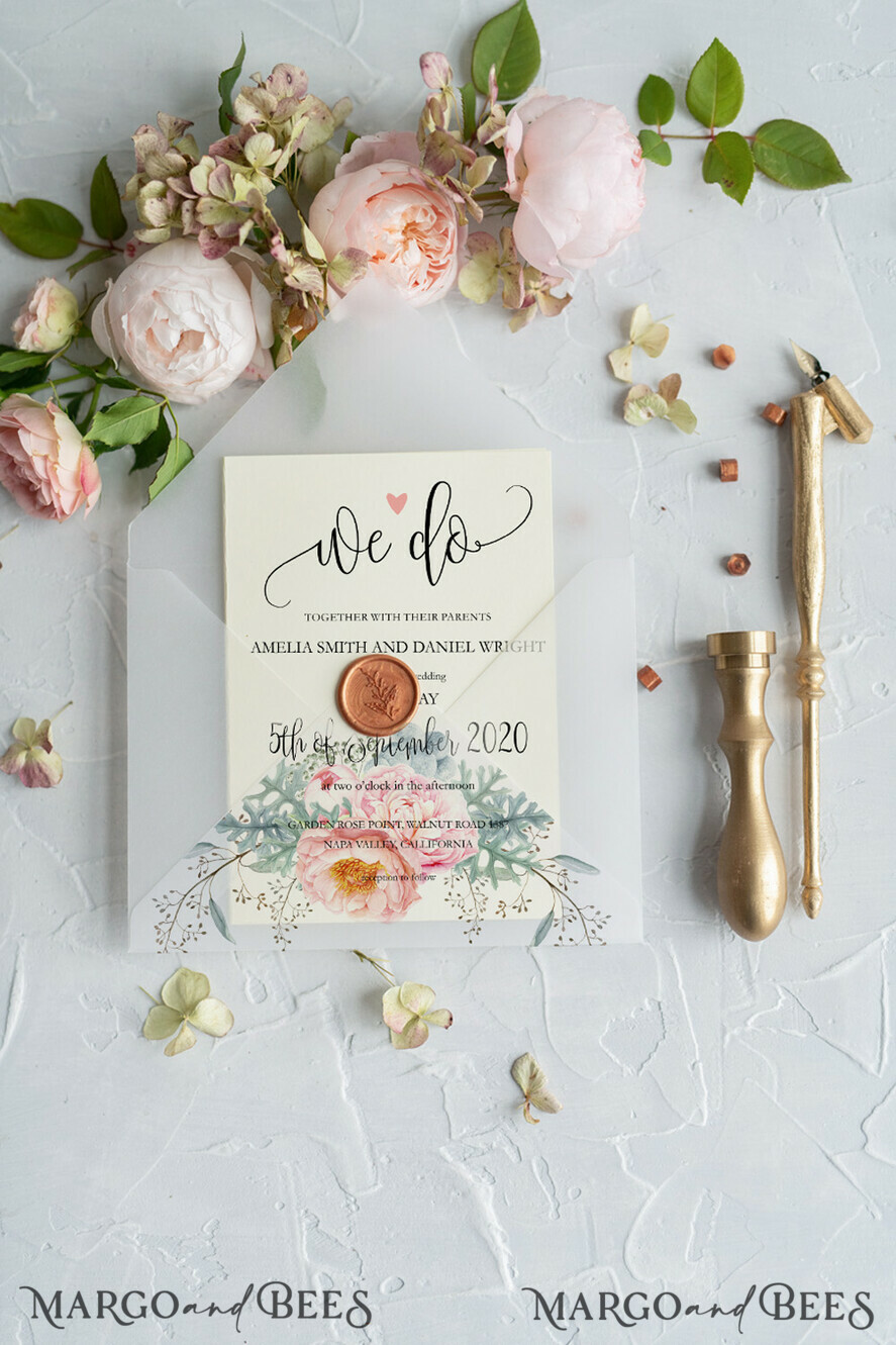WEDDING INVITATIONS Modern Invites Floral Cards Bespoke wedding invitations, Bohemian wedding invitation Suite • Luxury Wedding Invitation Suite • Handmade wedding Stationery, floral