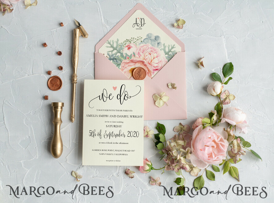 WEDDING INVITATIONS Modern Invites Floral Cards Bespoke wedding invitations, Bohemian wedding invitation Suite • Luxury Wedding Invitation Suite • Handmade wedding Stationery, floral
