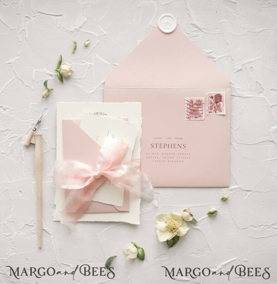 WEDDING INVITATIONS Modern Invites Floral Cards Wedding invitations UK, Simple wedding invitation Suite • Romantic Wedding Stationery • Luxury wedding Invites, original