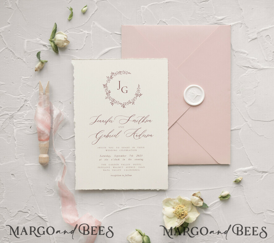 WEDDING INVITATIONS Modern Invites Floral Cards Wedding invitations UK, Simple wedding invitation Suite • Romantic Wedding Stationery • Luxury wedding Invites, original