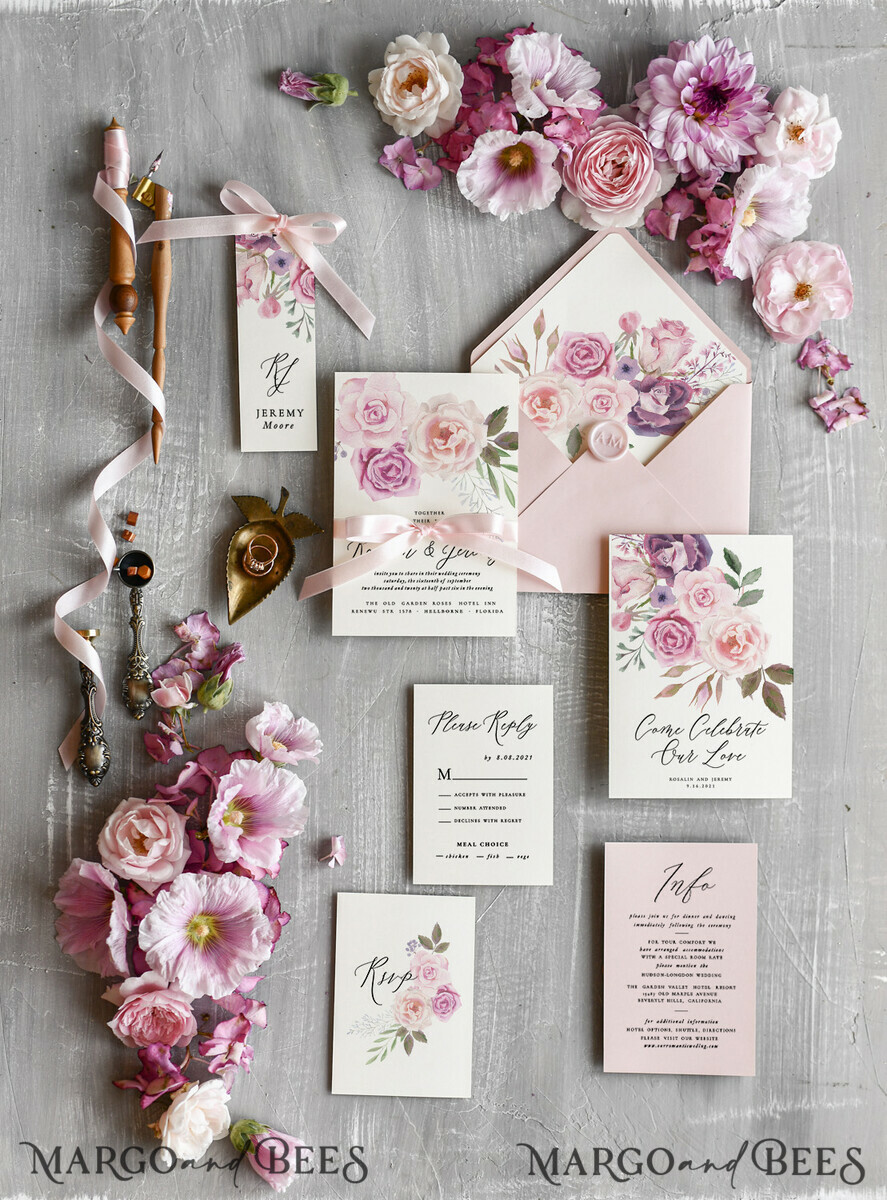 WEDDING INVITATIONS Modern Invites Floral Cards Floral wedding invitations, floral wedding accessories, floral wedding stationery, calligraphy, rose wedding invitations, rose card, rose, roses, garden rose, garden roses wedding invitations, vellum, vellum envelope, floral design, blush pink wedding invitations, blush pink wedding cards, ecru wedding invitations, pastel pink, pink ribbon, pink bow, romantic wedding invitations, blush pink wedding stationery, ecru wedding accessories, floral wedding, spring wedding invitations, spring flowers