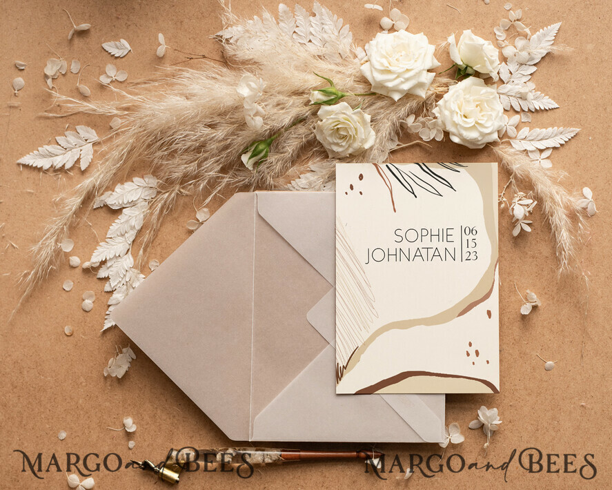 WEDDING INVITATIONS Modern Invites Floral Cards Elegant Wedding invitations, Elegant wedding invitations • Elegant Wedding Invitation Suite • Handmade wedding Invites