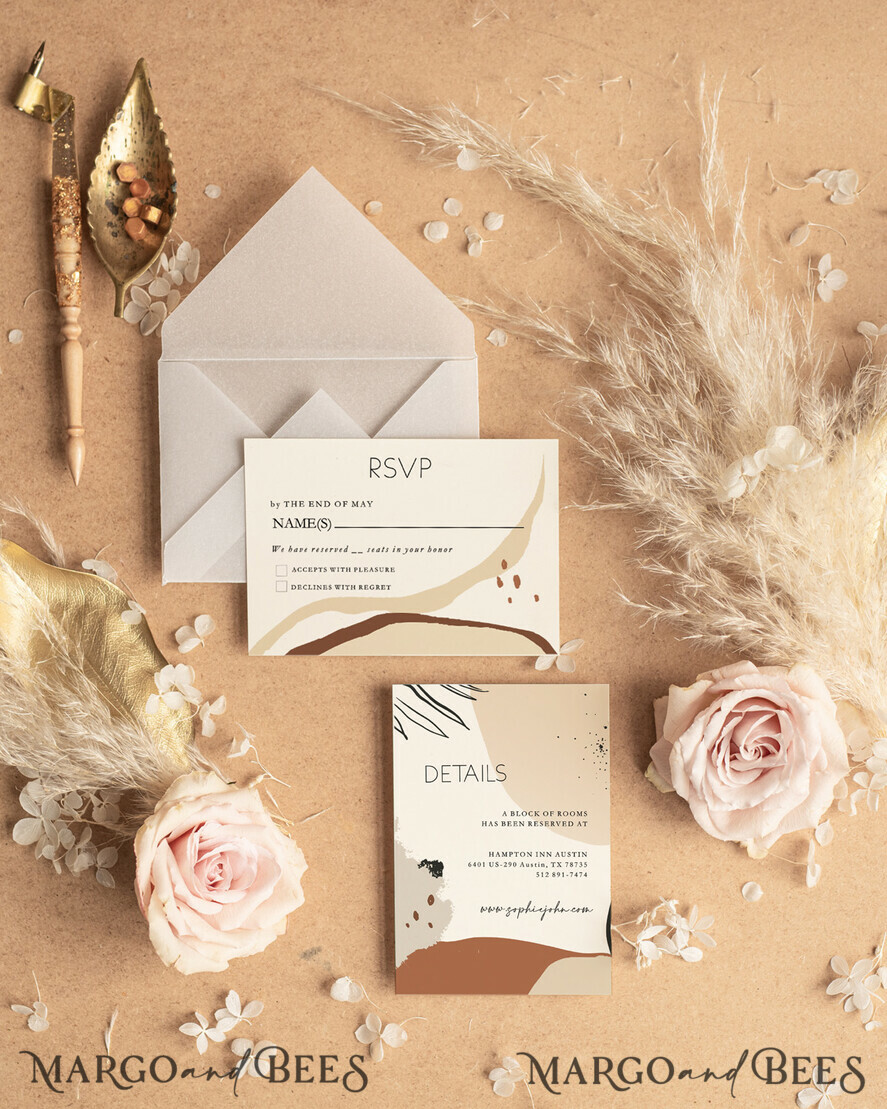 WEDDING INVITATIONS Modern Invites Floral Cards Elegant Wedding invitations, Elegant wedding invitations • Elegant Wedding Invitation Suite • Handmade wedding Invites